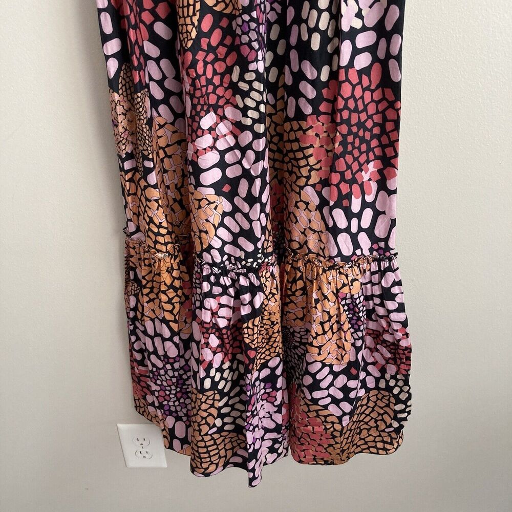 Anthropologie Geisha Designs Smocked Maxi Dress Size XS Cut Out Front - Picture 7 of 13